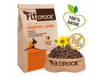 Přírodní krmivo pro psy bez obilovin, FitCrock Sensitive Lamm