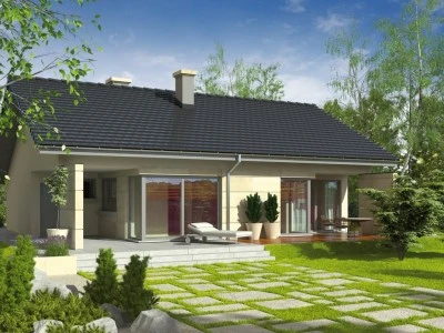 Modern bungalow s garáží a zahradou