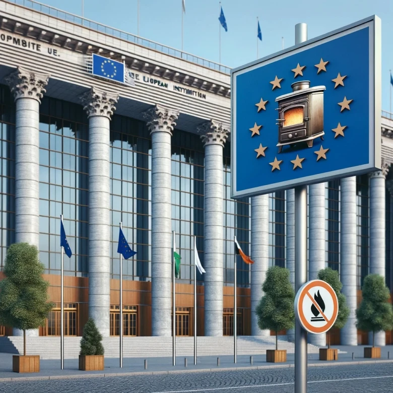 EU budova s ohništěm místo hvězd a zákazem topení
