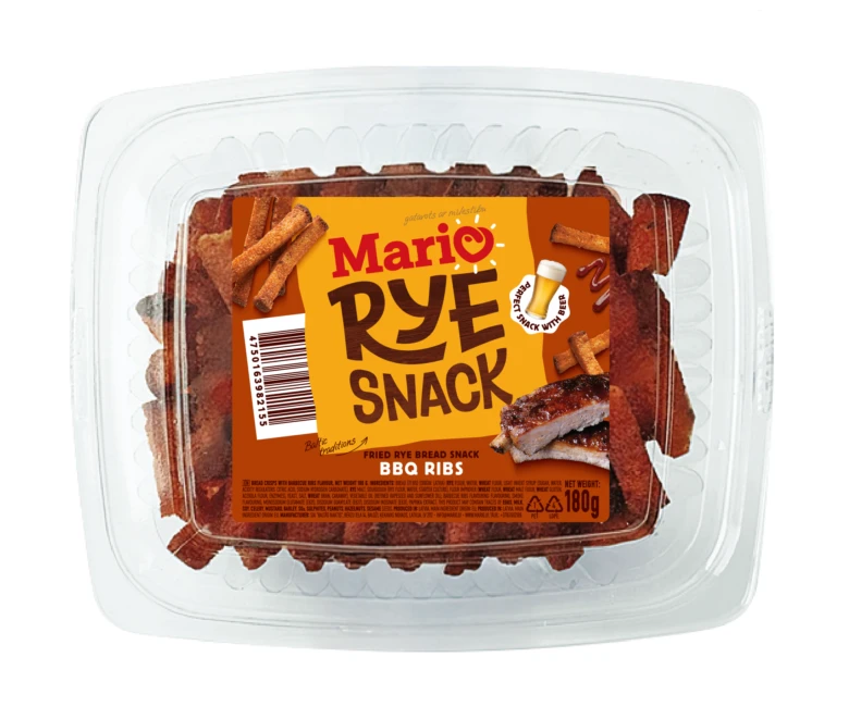 Slánka z piva s chlebem žitným na obalu.