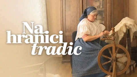 Woman spinning wool